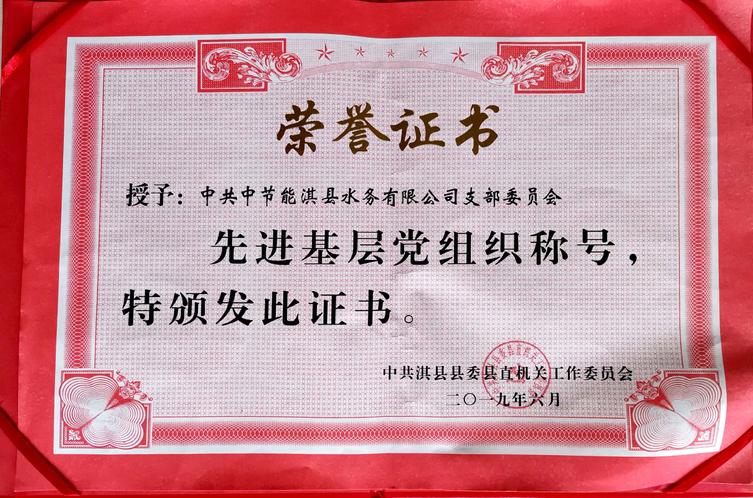 2019年度先进基层党组织